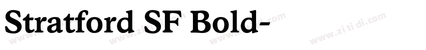 Stratford SF Bold字体转换